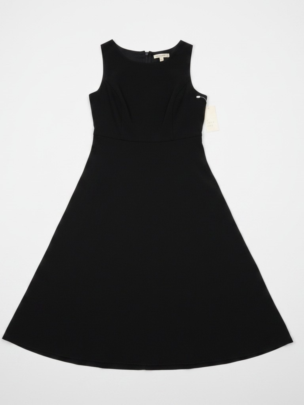 a new day Black Sleeveless Asymmetrical Fit-and-Flare Dress
